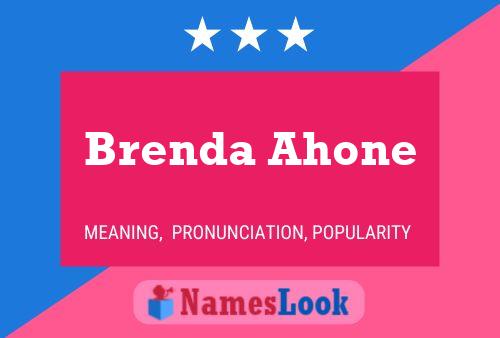 ملصق اسم Brenda Ahone