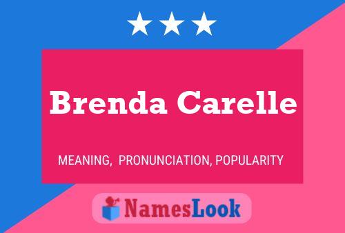 ملصق اسم Brenda Carelle