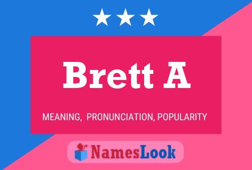 ملصق اسم Brett A