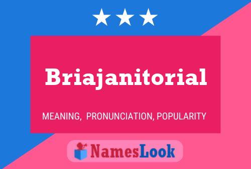 ملصق اسم Briajanitorial