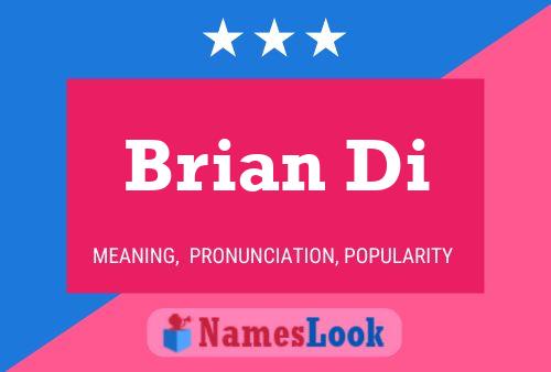 ملصق اسم Brian Di