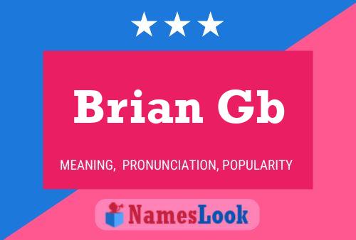 ملصق اسم Brian Gb