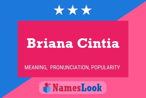 ملصق اسم Briana Cintia