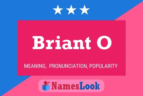 ملصق اسم Briant O