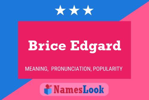 ملصق اسم Brice Edgard