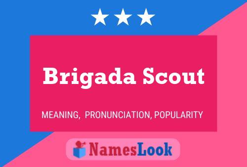 ملصق اسم Brigada Scout