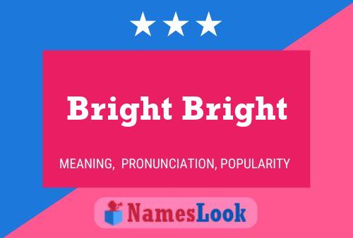 ملصق اسم Bright Bright