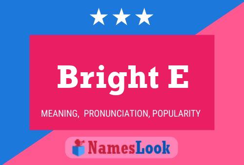 ملصق اسم Bright E