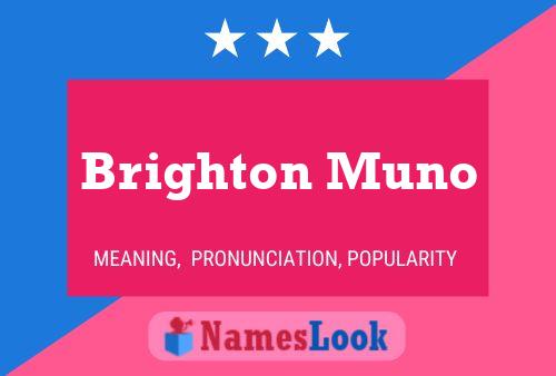 ملصق اسم Brighton Muno