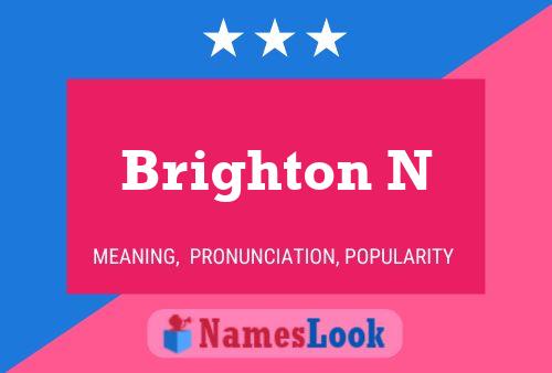 ملصق اسم Brighton N