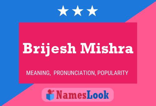 ملصق اسم Brijesh Mishra