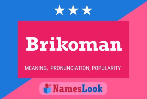 ملصق اسم Brikoman