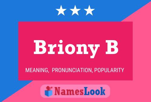 ملصق اسم Briony B