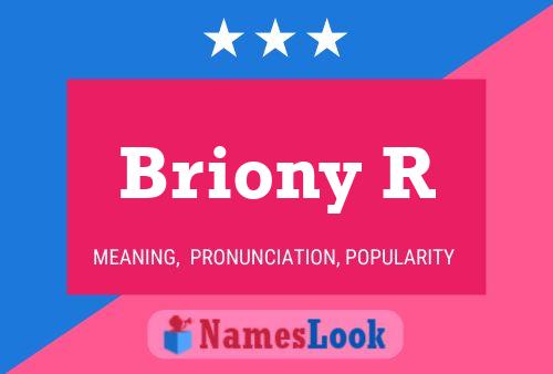 ملصق اسم Briony R