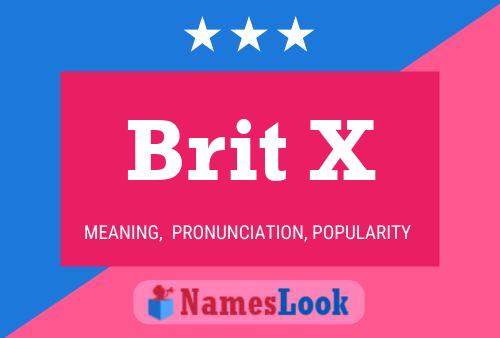 ملصق اسم Brit X