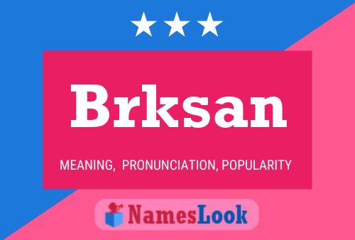 ملصق اسم Brksan