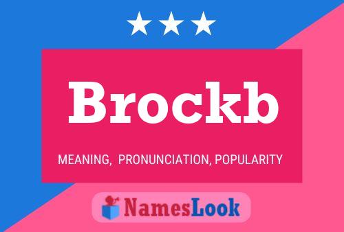 ملصق اسم Brockb