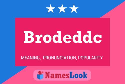 ملصق اسم Brodeddc