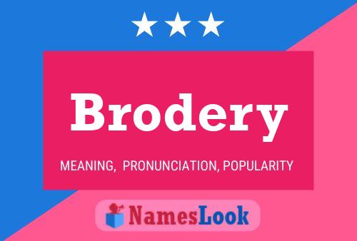 ملصق اسم Brodery