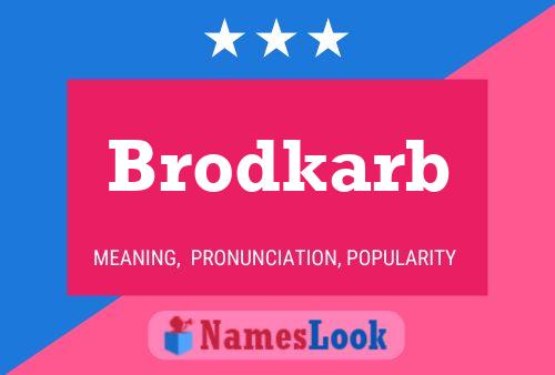 ملصق اسم Brodkarb