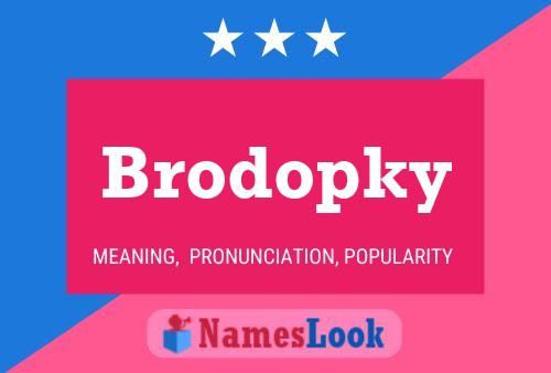 ملصق اسم Brodopky