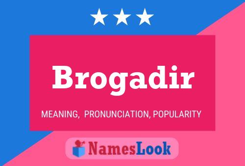 ملصق اسم Brogadir