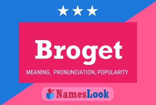 ملصق اسم Broget