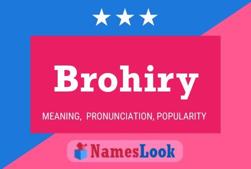 ملصق اسم Brohiry