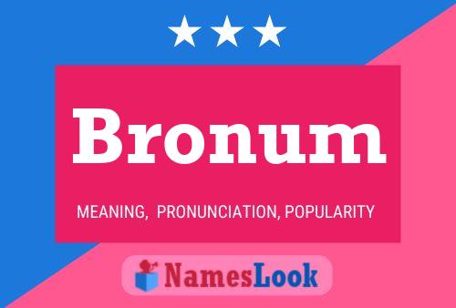 ملصق اسم Bronum