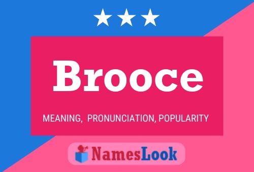 ملصق اسم Brooce