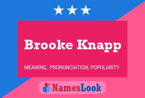 ملصق اسم Brooke Knapp