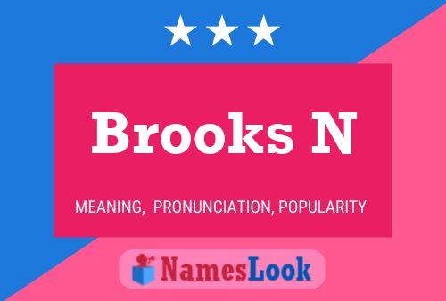 ملصق اسم Brooks N