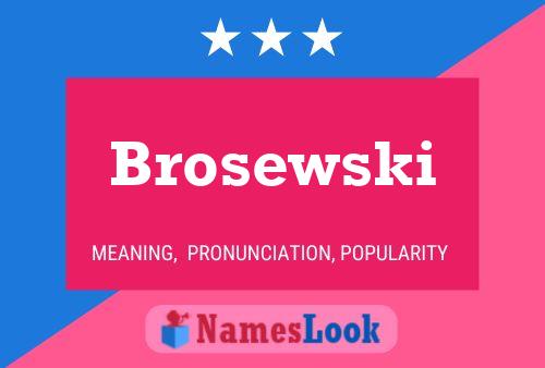 ملصق اسم Brosewski