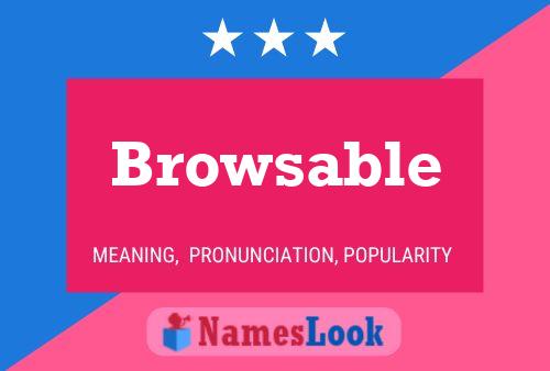 ملصق اسم Browsable