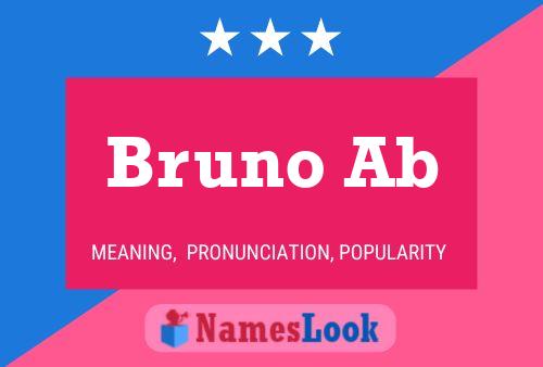 ملصق اسم Bruno Ab