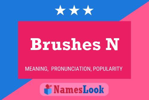 ملصق اسم Brushes N