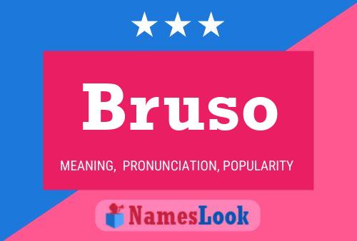 ملصق اسم Bruso