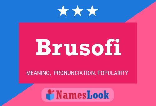 ملصق اسم Brusofi