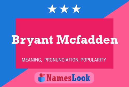 ملصق اسم Bryant Mcfadden