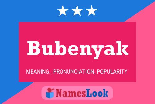 ملصق اسم Bubenyak