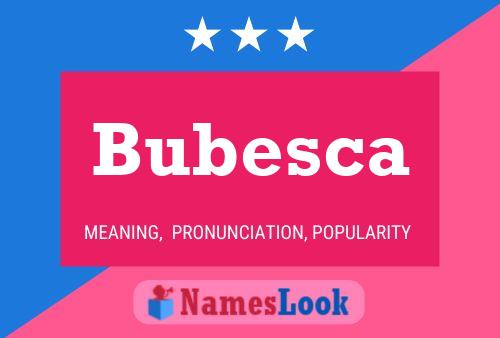 ملصق اسم Bubesca