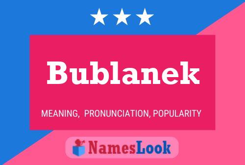 ملصق اسم Bublanek