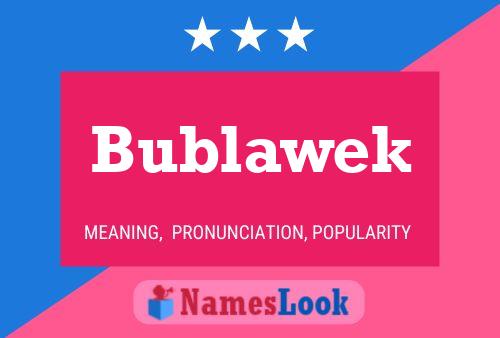 ملصق اسم Bublawek