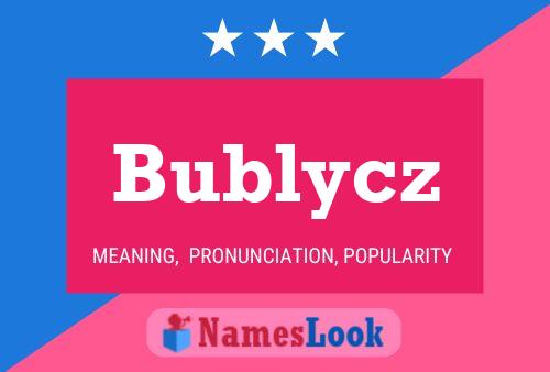 ملصق اسم Bublycz