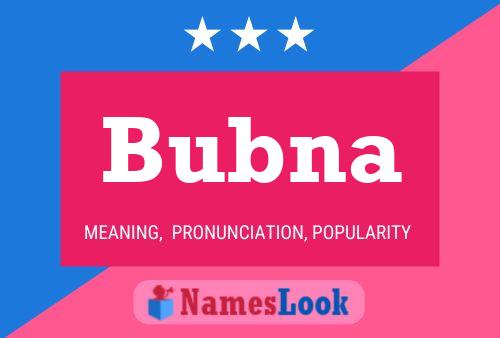 ملصق اسم Bubna