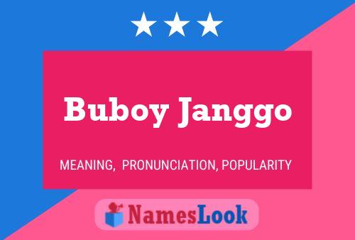 ملصق اسم Buboy Janggo