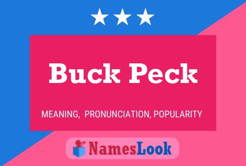 ملصق اسم Buck Peck