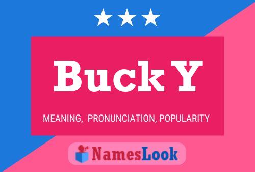 ملصق اسم Buck Y