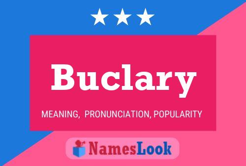 ملصق اسم Buclary