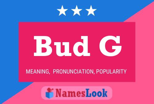 ملصق اسم Bud G